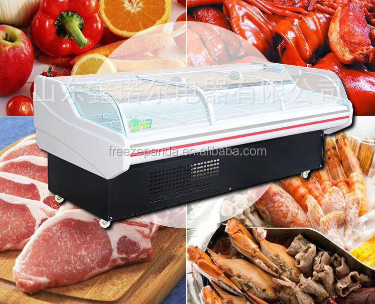 hot sale meat display chiller freezer refrigerator cooler cabinet for meat shop