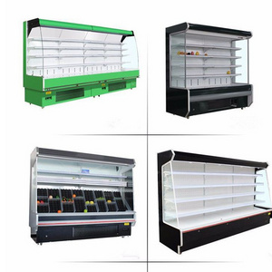 stand supermarket super market glass display freezer refrigerator chiller fridge equipment for food