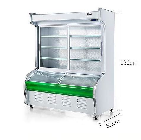 flower showcase frizer refrigerator refrigerators ice exhibiting supermarket refrigerators display side by side