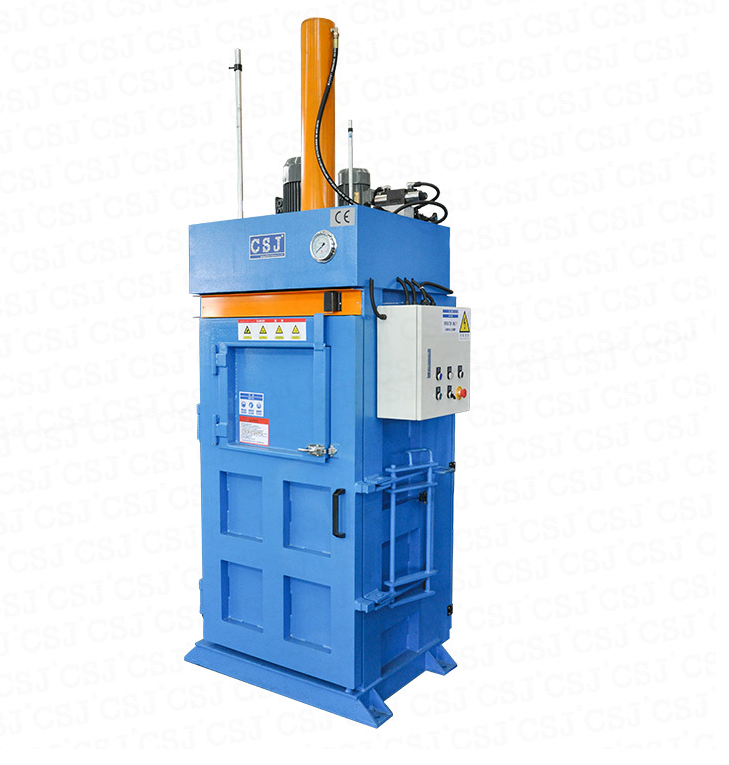 mini square hydraulic waste paper plastic bottle cardboard aluminum can scrap metal baler baling machine for sale