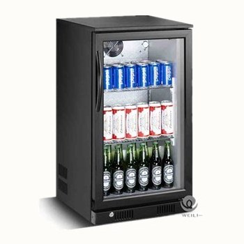 New 118L mini bar fridge glass door cabinet restaurant cooler mini refrigerator freezer refrigeration equipment commercial hotel