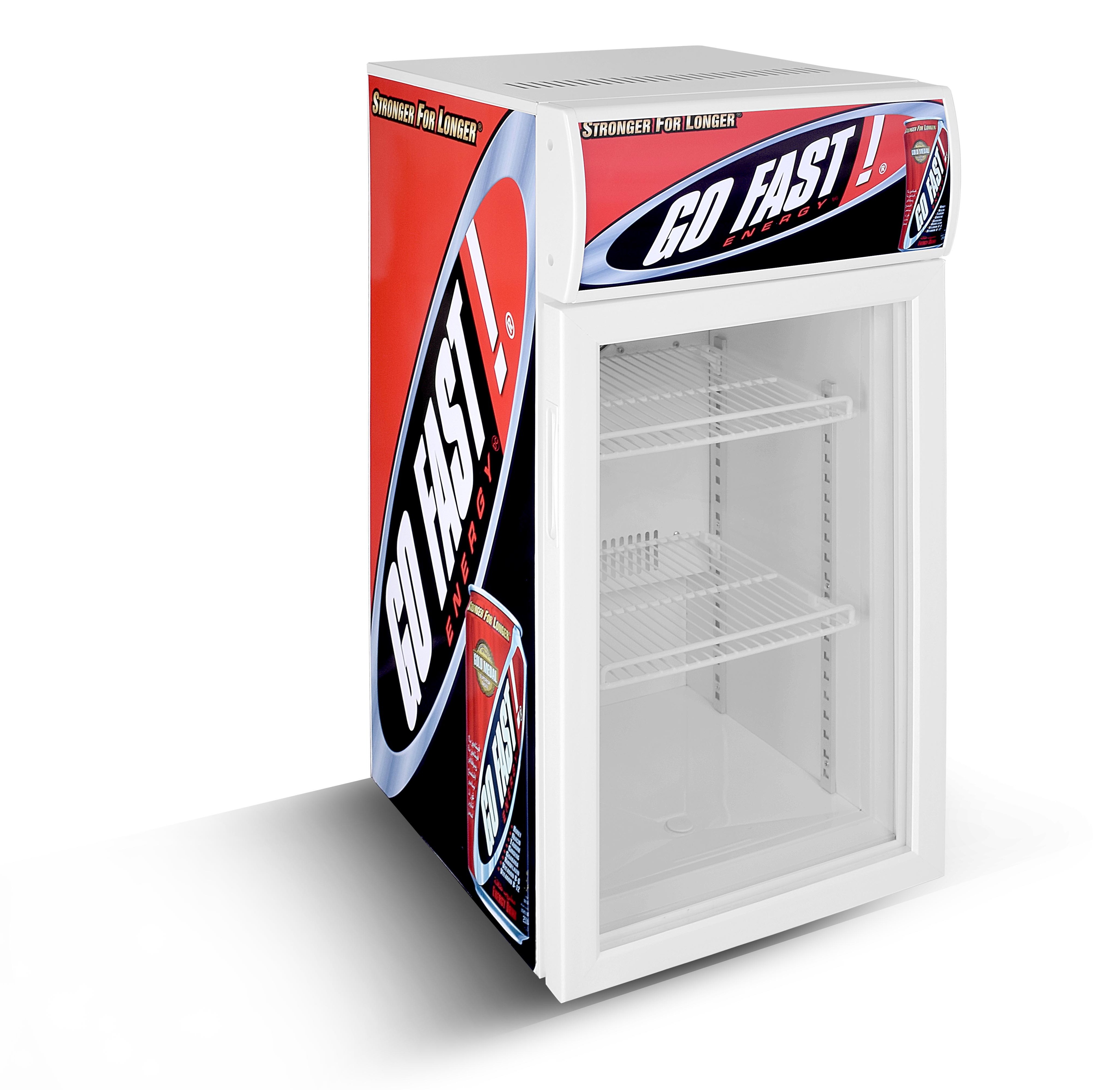 Cold Energy Drinks Desktop Mini Display Cooler Fridge for Red Bull and Coke cola Refrigerator Equipment Glass Door Freezer