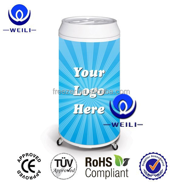 110V/60Hz Round Barrel energy drink exquisite fridge freezer