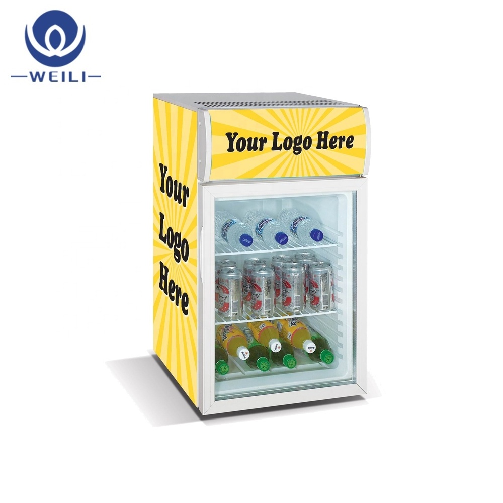 50L Countertop Beverage Small Display Refrigerator fridge for business mini bar cooler freezer