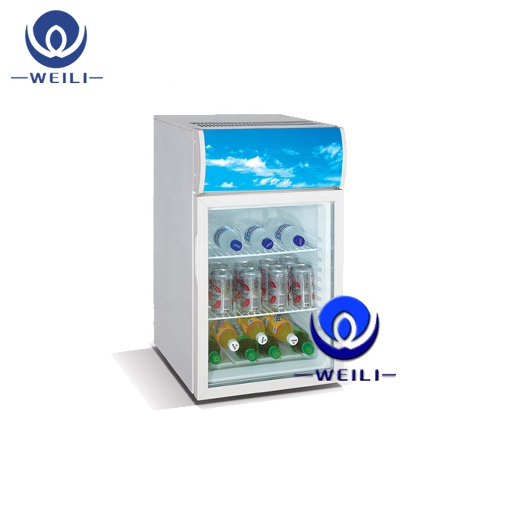 50L Countertop Beverage Small Display Refrigerator fridge for business mini bar cooler freezer