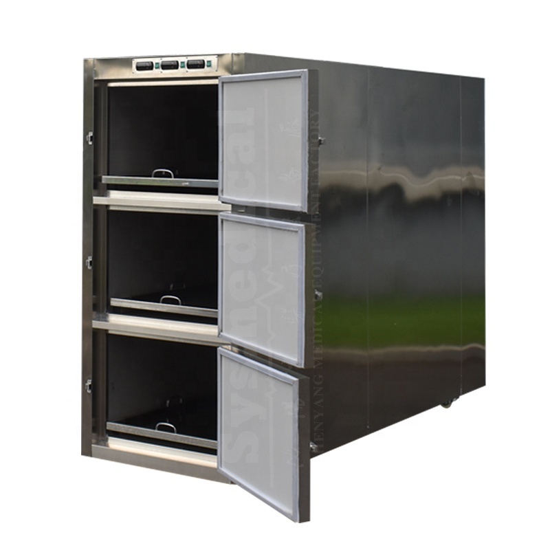 Freezerpalace professional manufacture 3 drawers funeral home supplies morgue equipment factory