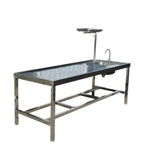 sysmedical cheap price simple  anatomy table with sink for autopsy table lad equipment manufacture