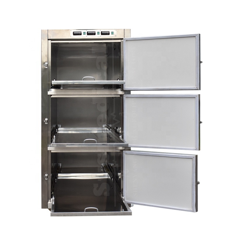 FREEZERPALACE professional manufacture 3 drawers mortuary freezer cadaver cooler cabinet walk in cooler freezer funeral