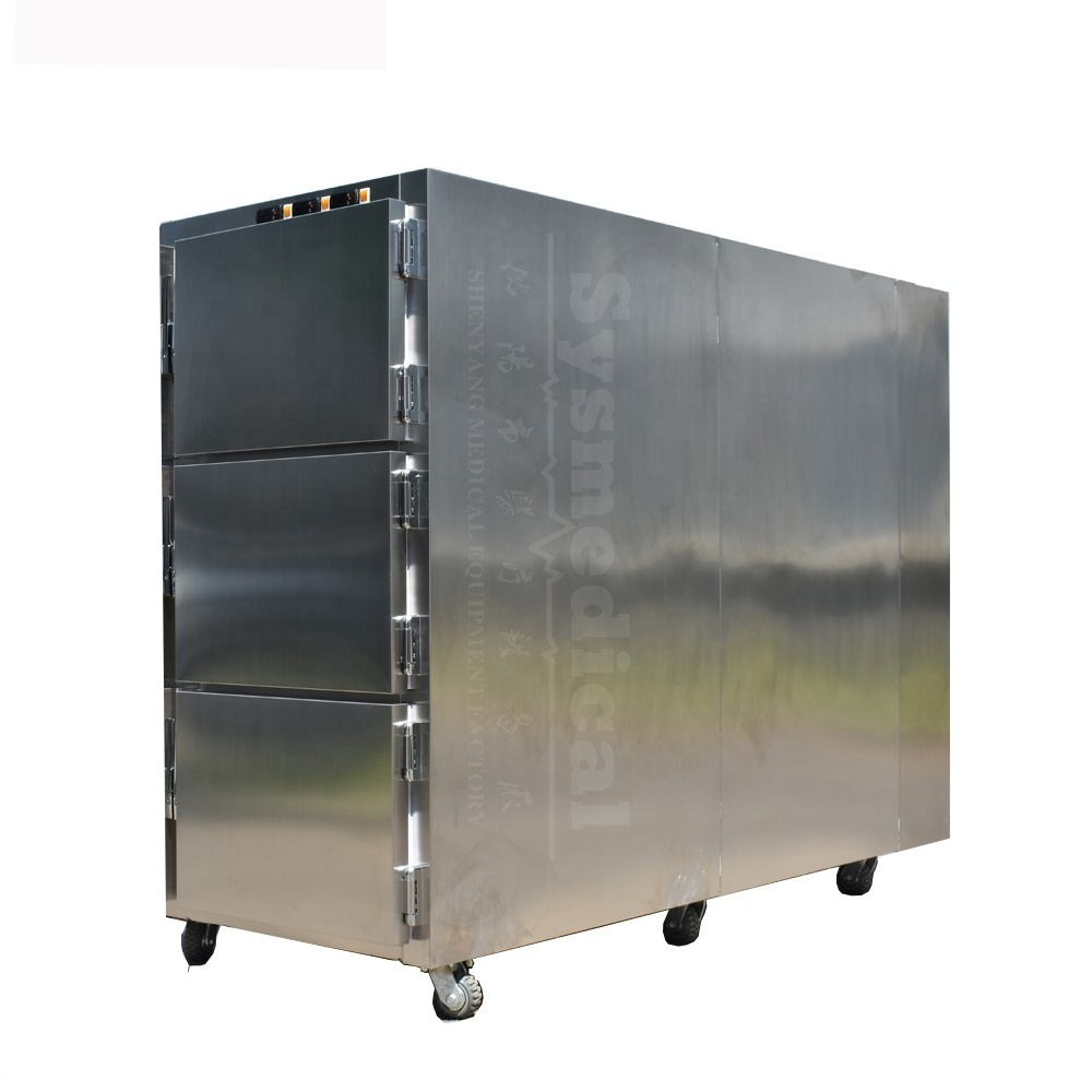 Freezerpalace professional manufacture 3 drawers funeral home supplies morgue equipment factory