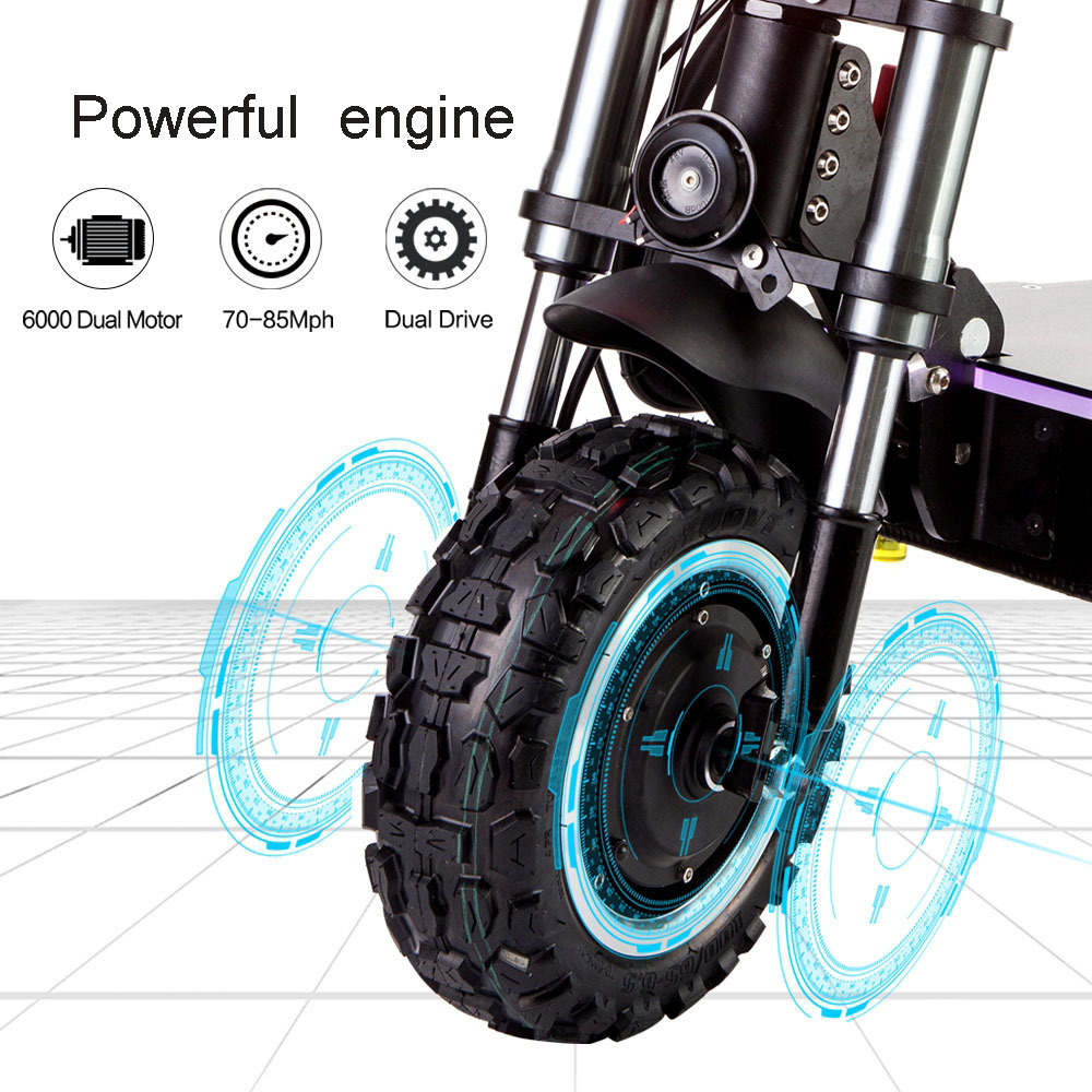 85KM/H Max Speed Electric Scooter 5600W 60v US Warehouse Foldable E Scooter 11 Inch Off Road Tire Trotinette Electric Scooter