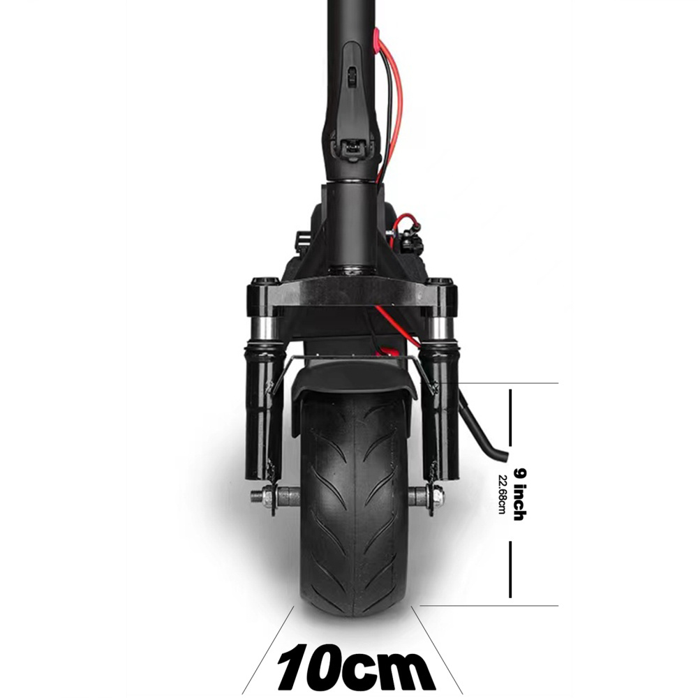 New Design 9inch Fat Tire 500W 2 Wheel Electric Kick Scooter Elektro Escooter with double suspension