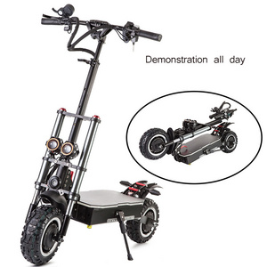 85KM/H Max Speed Electric Scooter 5600W 60v US Warehouse Foldable E Scooter 11 Inch Off Road Tire Trotinette Electric Scooter