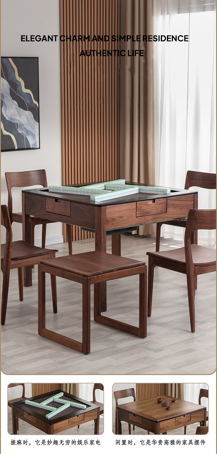 Dining table integrated Chinese automatic mahjong table