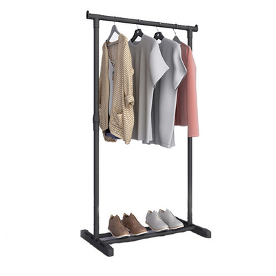 Mobile Stand Hanger Vertical Plastic Folding Drying Clothes Rack Double Pole Cloth Rack