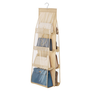 Bag storage hanging bag organizing artifact hanging bag wall hanging household storage closet storage rack