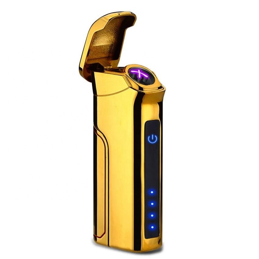 Metal Windproof USB Custom Electric Cigar Cigarette Lighter with Replaceable Rechargeable Battery 800mah Best Business Gift