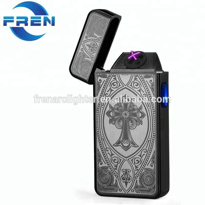 High quality FR-102 creative design lighter arc dragon for cigars cigarettes