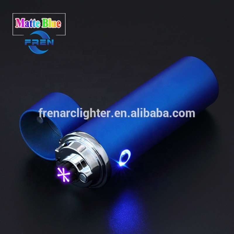 Wholesale Cool  Electric Custom Logo 3 Arc Plasma Lighter USB Rechargeable Electronic Candle Lighters