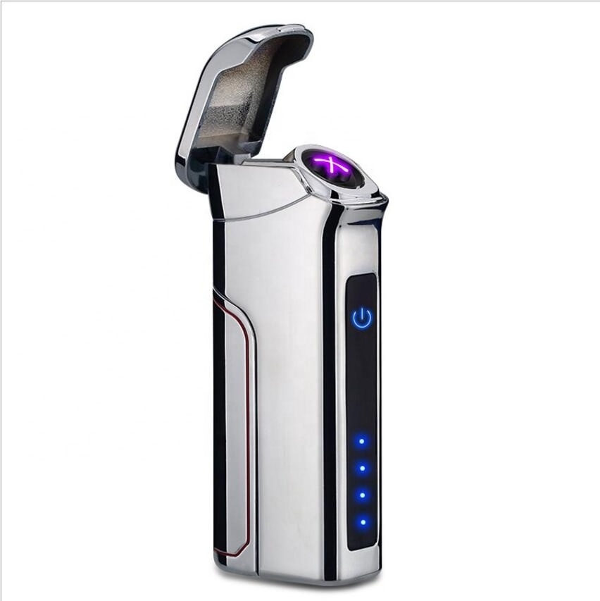 Metal Windproof USB Custom Electric Cigar Cigarette Lighter with Replaceable Rechargeable Battery 800mah Best Business Gift