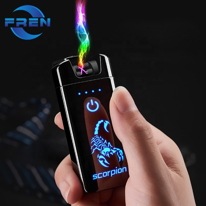 Cigarette Lighter Smoker's Best USB Lighter for Lighting  Led Logo Lighter