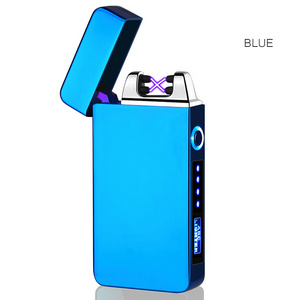 Cheap Pocket Unique Bulk Cigar Con Encendedor Windproof Electronic Cigarette Lighter USB Rechargeable Wedding Candle Lighter