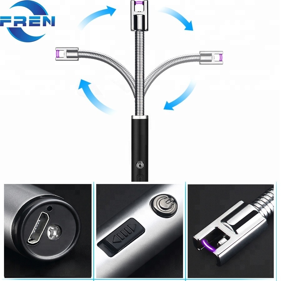 FREN 891 single arc bbq windproof cheapest rechargeable kitchen candle LIGHTER