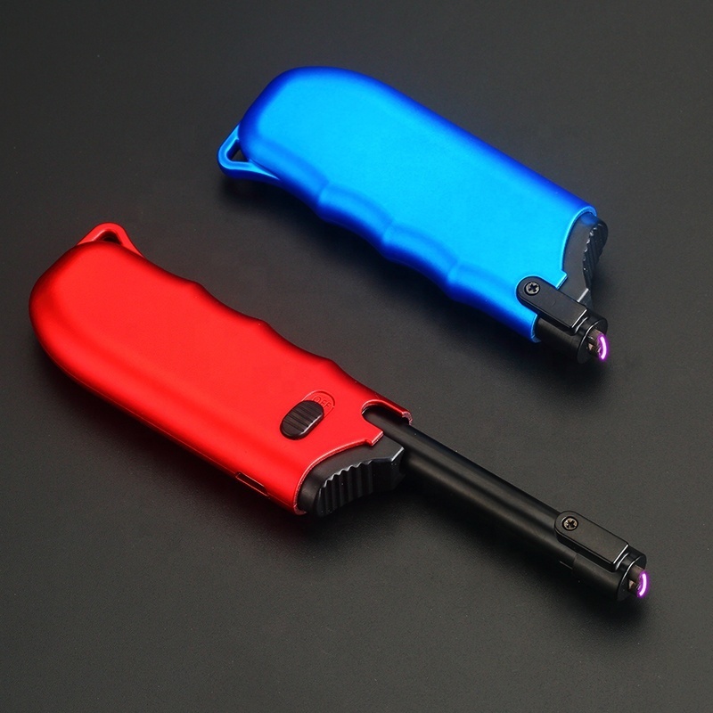 FR-889 Cool Electric Plasma Arc USB Candle Gun BBQ Lighter Telescopic Lighter For Gas Stove Grill Camping