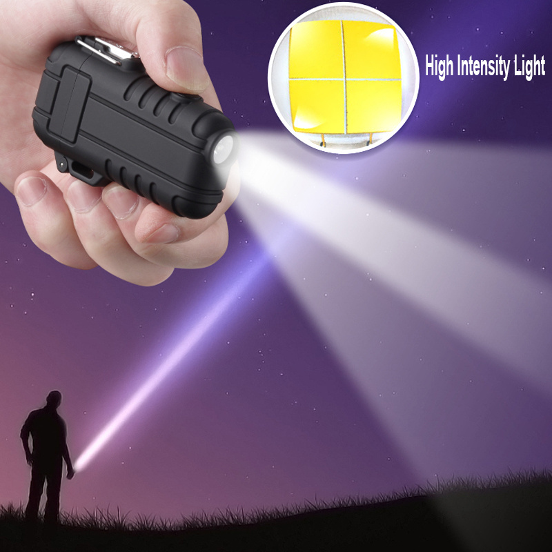 Wholesale Plasma Luminous Outdoor Survival Flashlight Waterproof Usb Rechargeable Candle Lighter