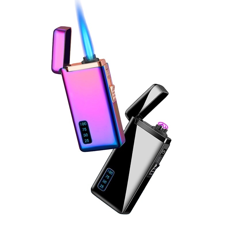 Wholesale Premium custom Logo Zinc Alloy USB Gas  Cigarette Lighter Jet Lighter