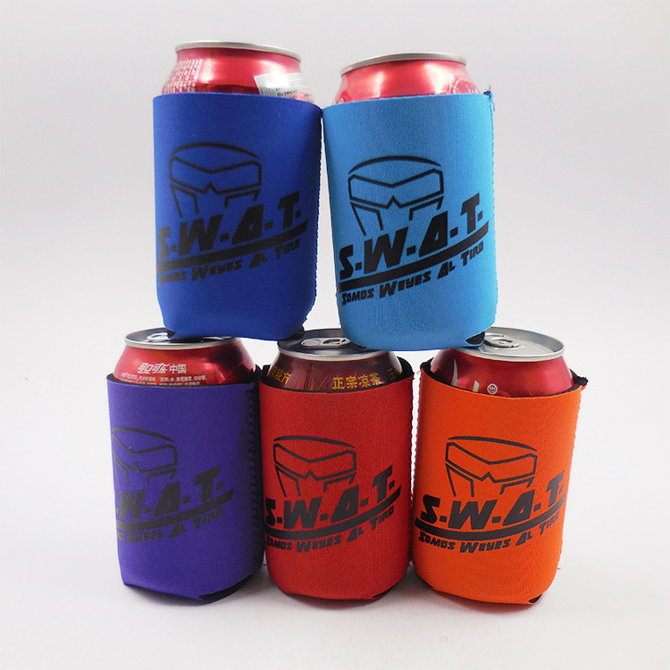 Collapsible Insulated 12oz Can Cooler 3.5 5mm Made Wine Beer Bottle Sleeve Coozzie Neoprene Custom Logo Printing Stubby Holders