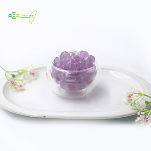 Taiwan Manufacturer Black Tea Topping Taro Purple Boba Jelly Pearl For Dessert Food Ingredients