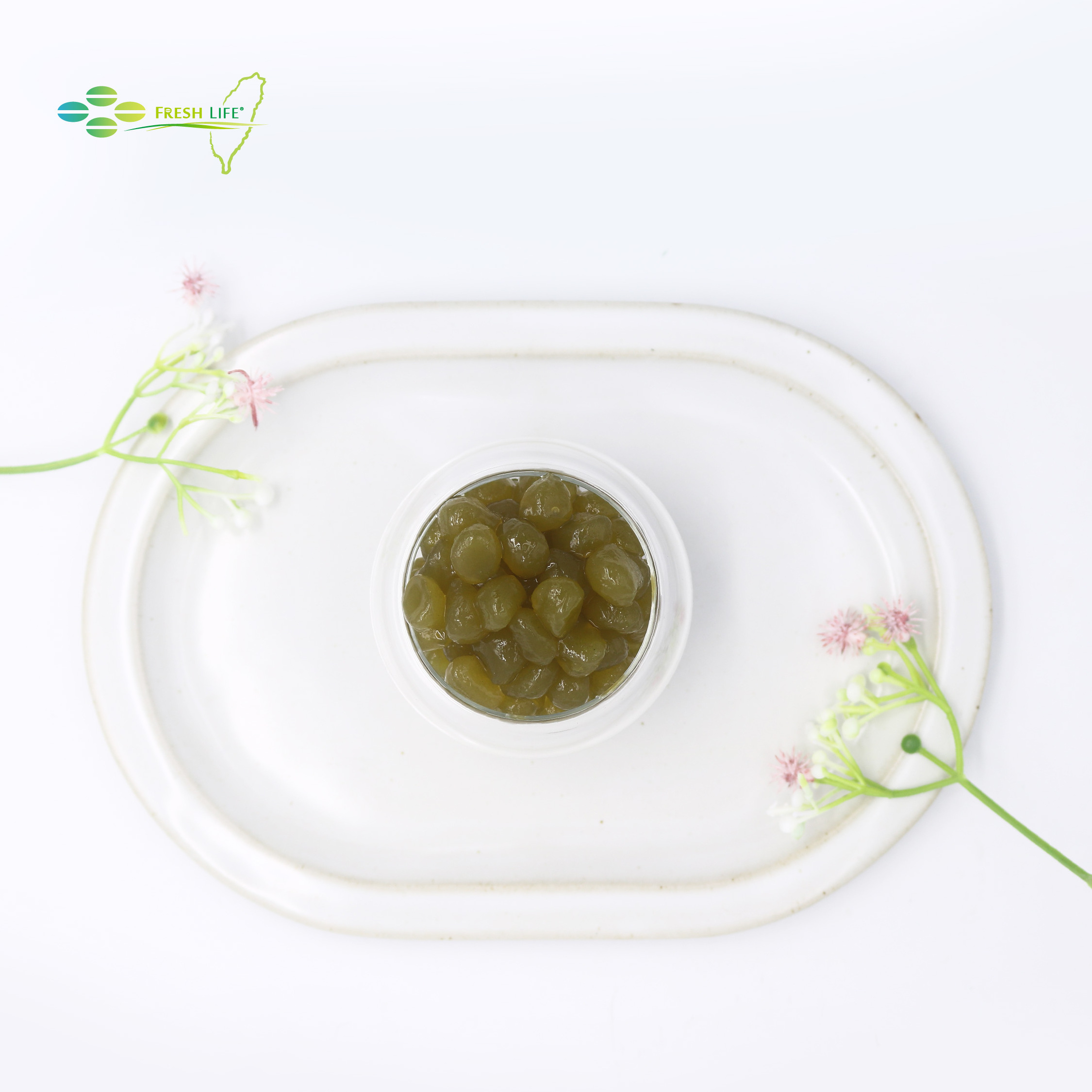 Taiwan Manufacturer Black Tea Topping Matcha Green Boba Jelly Pearl For Dessert Food Ingredients