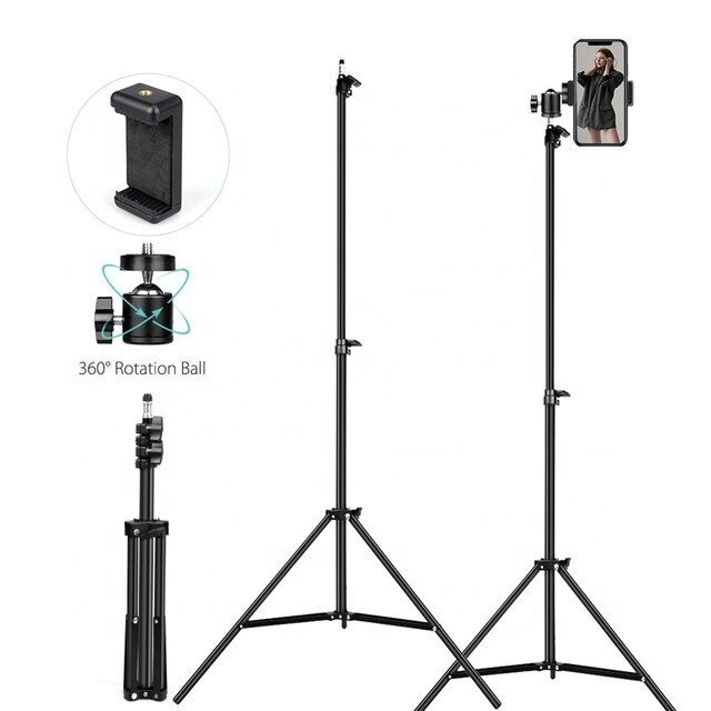 1.6 Meter tripod stand for phone and camera ring light tik tok live stream