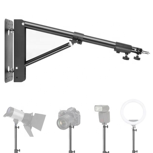 flexible 137cm wall mount bracket for camera phone holder spa beauty barber shop led ceiling light fixture with remote control