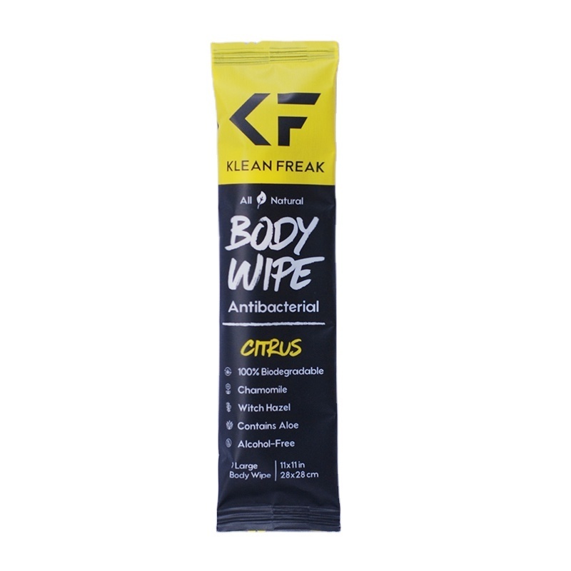 Wholesale Body wipes Private Label Gym Sport Hand Cleaning Refreshing face  Wet Wipes Rolled