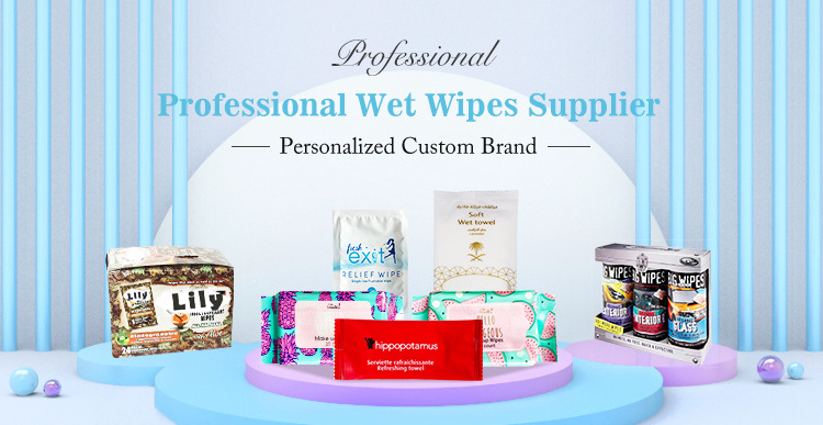 Oem Body wipes Private Label Gym Sport Hand Cleaning Refreshing face  Wet Wipes Rolled body wipes