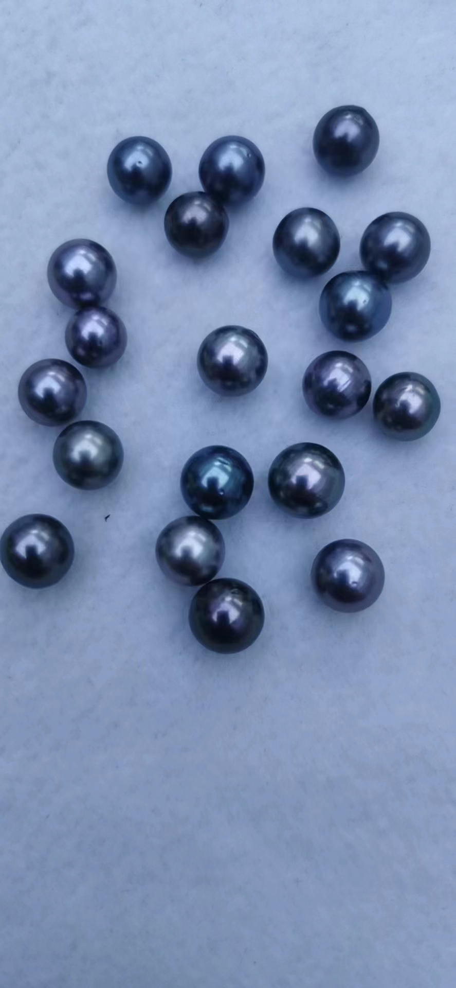 Wholesale Round Pearls Seawater Pearls Tahitian Black Natural Seawater Pearl