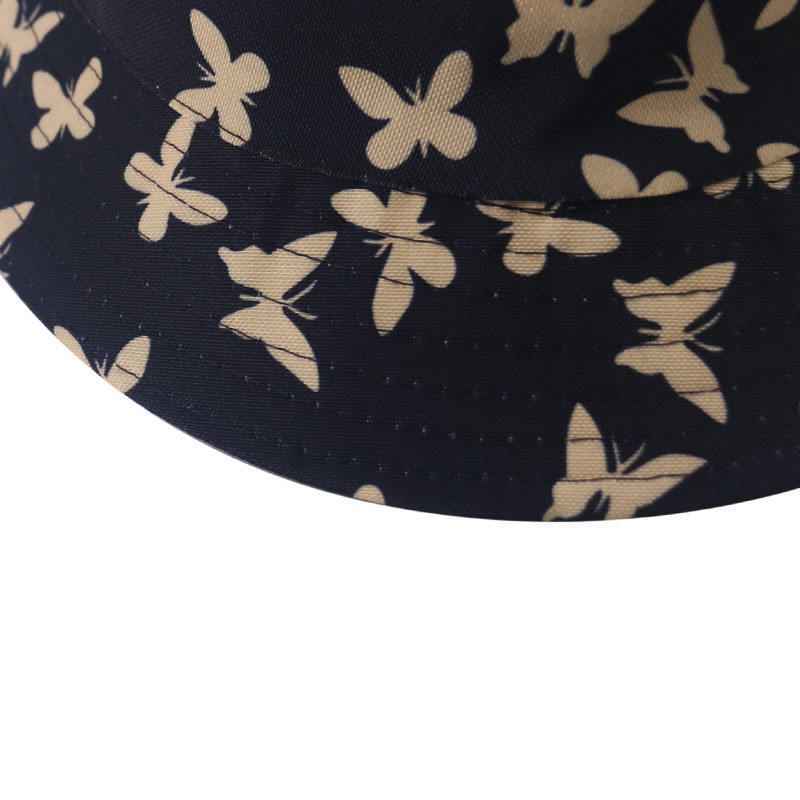 2024 Butterfly Sublimated Bucket Hat for Men Women Packable Reversible Printed Sun Hat Fisherman Outdoor Summer Travel Beach Hat