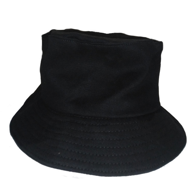 Custom embroidery logo black bucket hats 2022 100% polyester wholesale fashion reversible bucket hat bulk fisherman cap