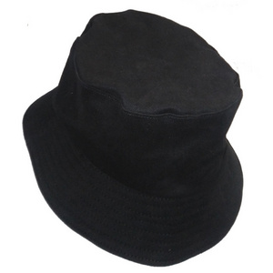 Custom embroidery logo black bucket hats 2022 100% polyester wholesale fashion reversible bucket hat bulk fisherman cap