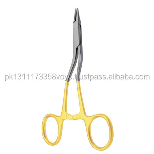 Stainless Steel Micro Fine Needle Holder Titanium Coated Tungsten Carbide Best Quality Dental Surgical Needle Holder Forceps