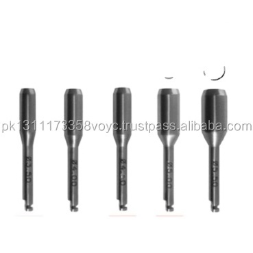 Stainless Steel Dental Implant Tissue Punch Kit set Surgical Surgery With Bur Holder Dental drills