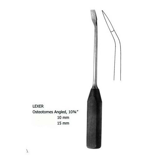 FiberGrip lexer osteotome angled 28cm/11" Orthopedic instruments>Chisels/Gouges/Osteotomes