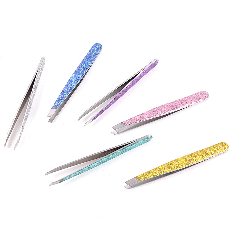 Custom logo Private Label Pink Plastic Lashes Applicator Tweezers Bulk Magnetic Lash Tweezers