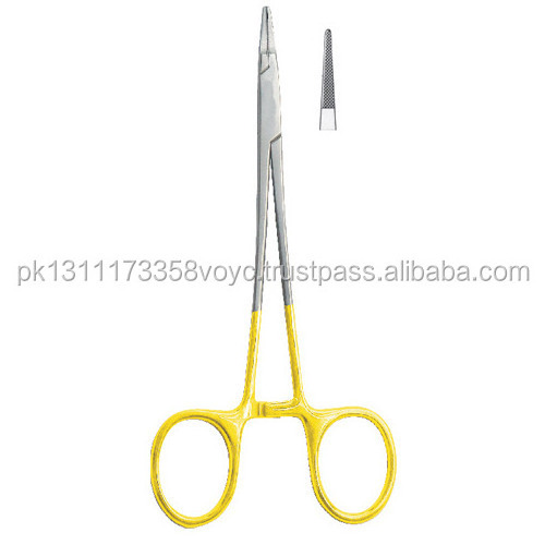 Stainless Steel Micro Fine Needle Holder Titanium Coated Tungsten Carbide Best Quality Dental Surgical Needle Holder Forceps