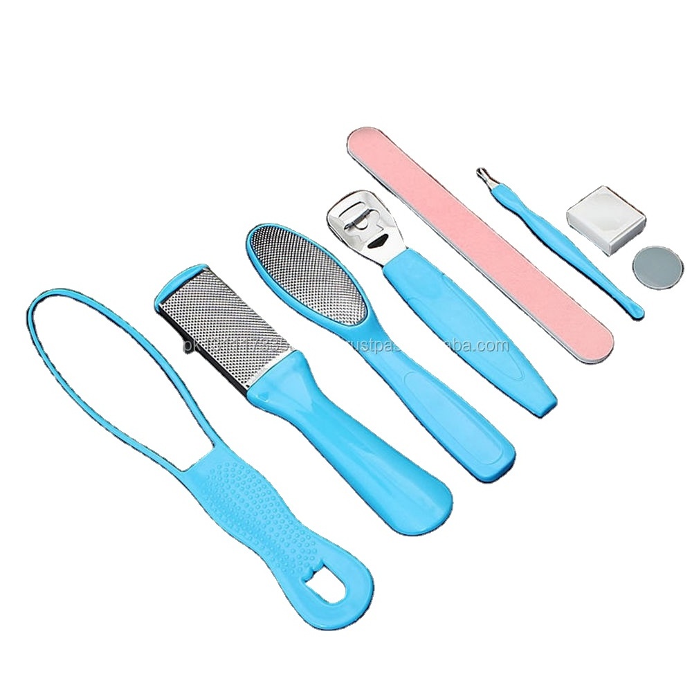 Foot Care Pedicure Kit 6pcs Foot File for Dead Skin Callus Remover for Feet Manicure Pedicure Set Custom OEM Dry Skin Remover