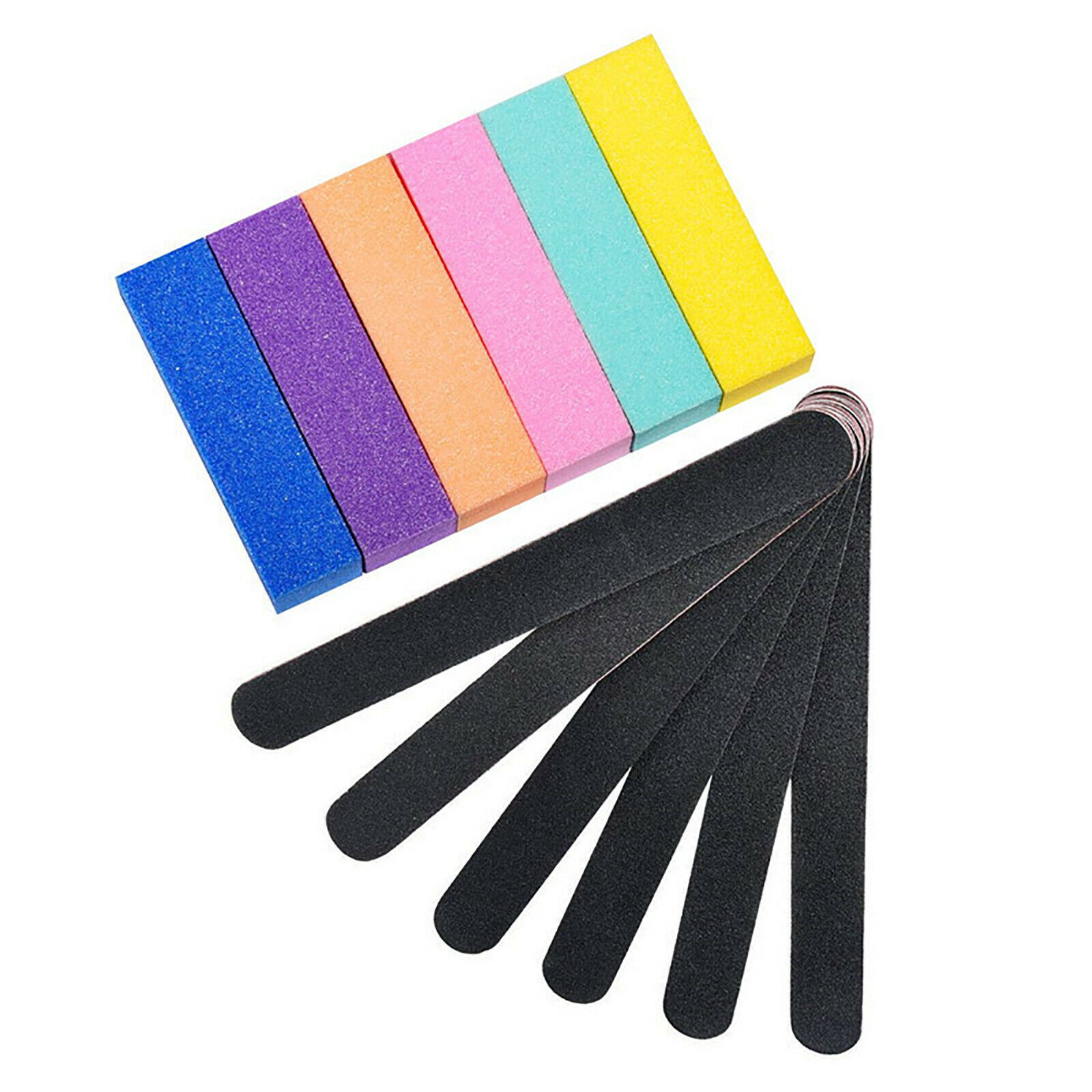 Nail Art Tips Buffering Block With Sanding Files Manicure Tools Nail Care Instruments