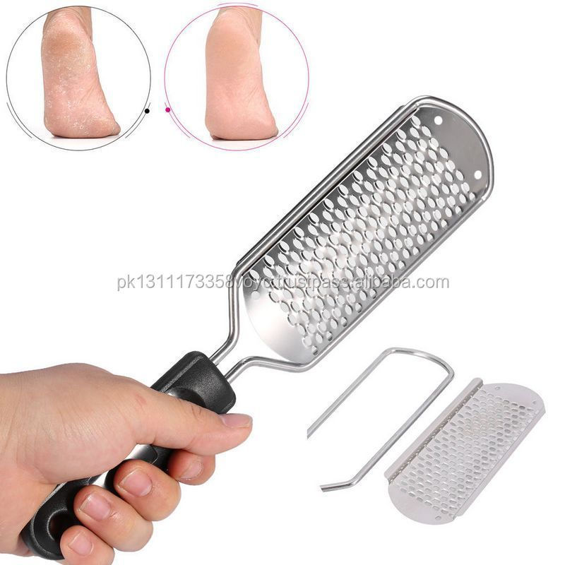 Stainless Steel Portable Dead Skin Callus Remover OEM Pedicure Foot Rasp Dual Sided File Callus Remover Tool