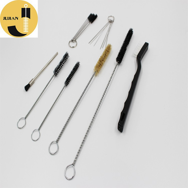 17 Piece spray gun pipe cleaning brush auto parts cleaning set gun brush mechanical cleaning nylon strip brush