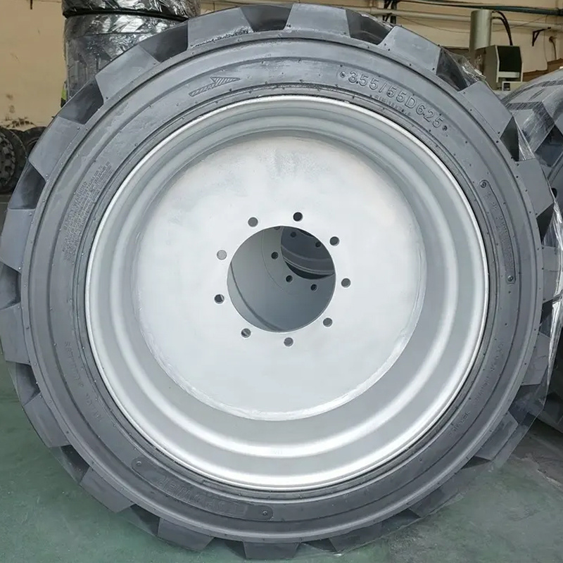 All terrain tire, incl. rim+foam JLG foam filled tyre/wheel 355/55D625 for 600 part number 4520345 4520344